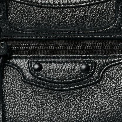 Balenciaga Grained Calfskin Neo Classic Black Hardware Mini City Black 8 of 10