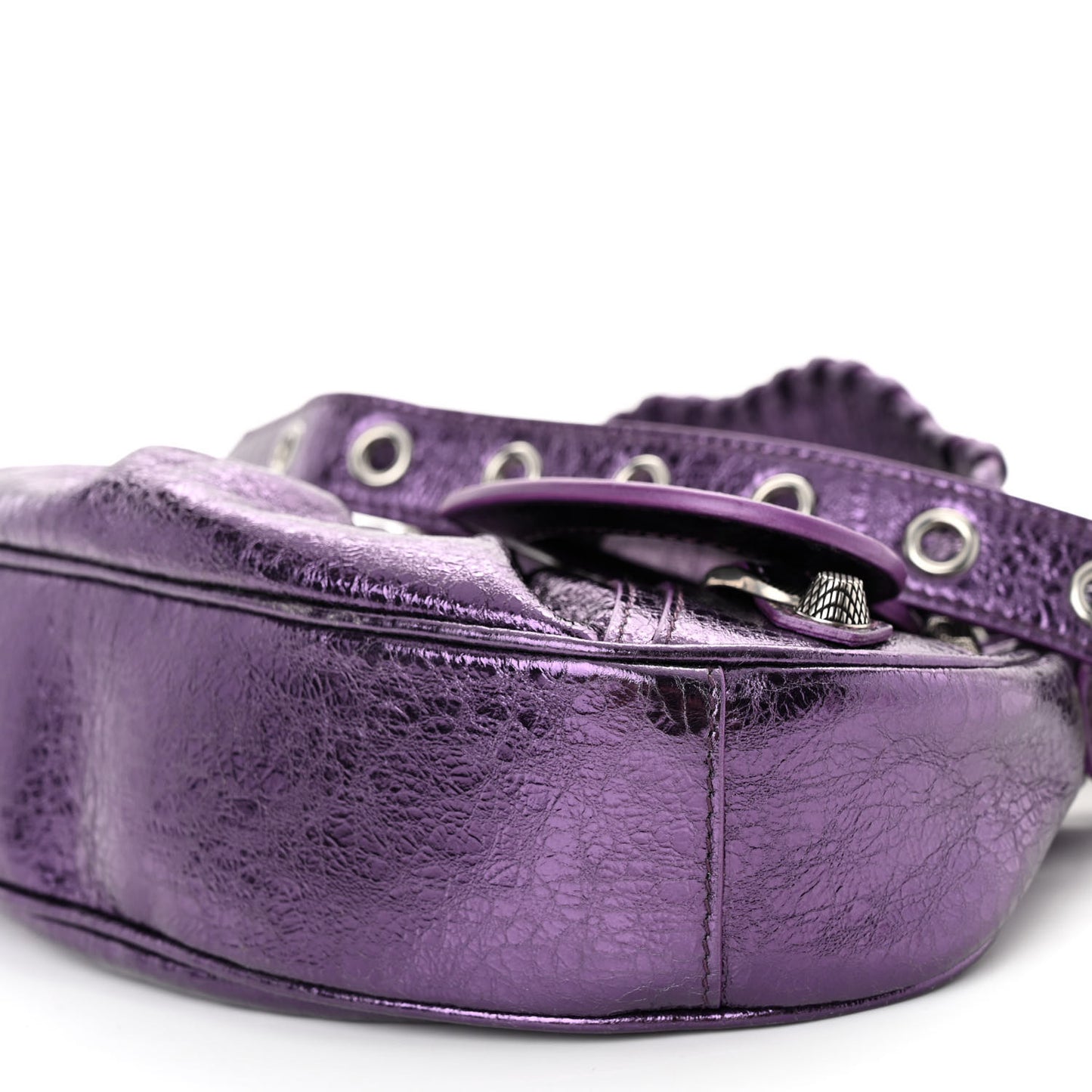 Metallic Agneau Arena Le Cagole Shoulder Bag XS Met Mauve