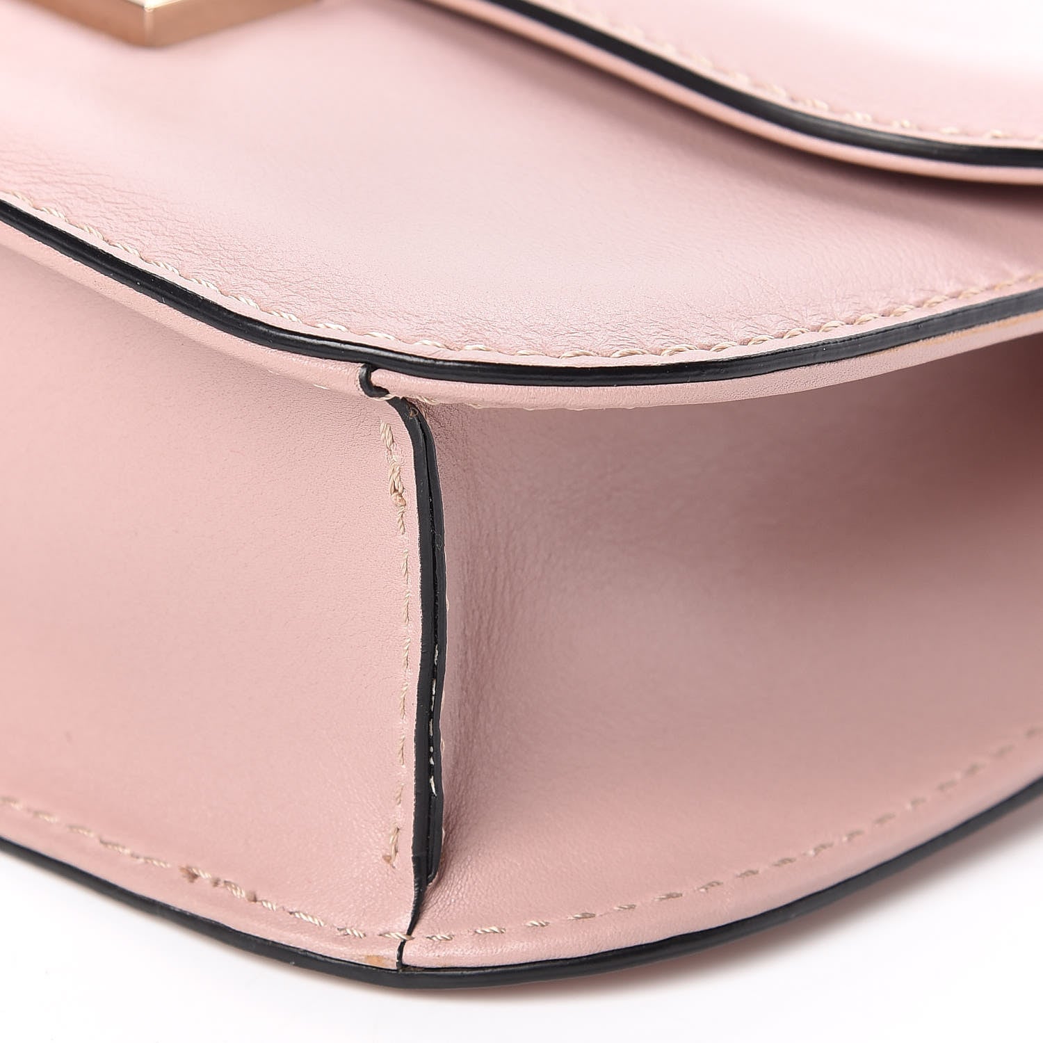 Valentino Garavani Vitello Small Glam Lock Rockstud Flap Poudre 7 of 8