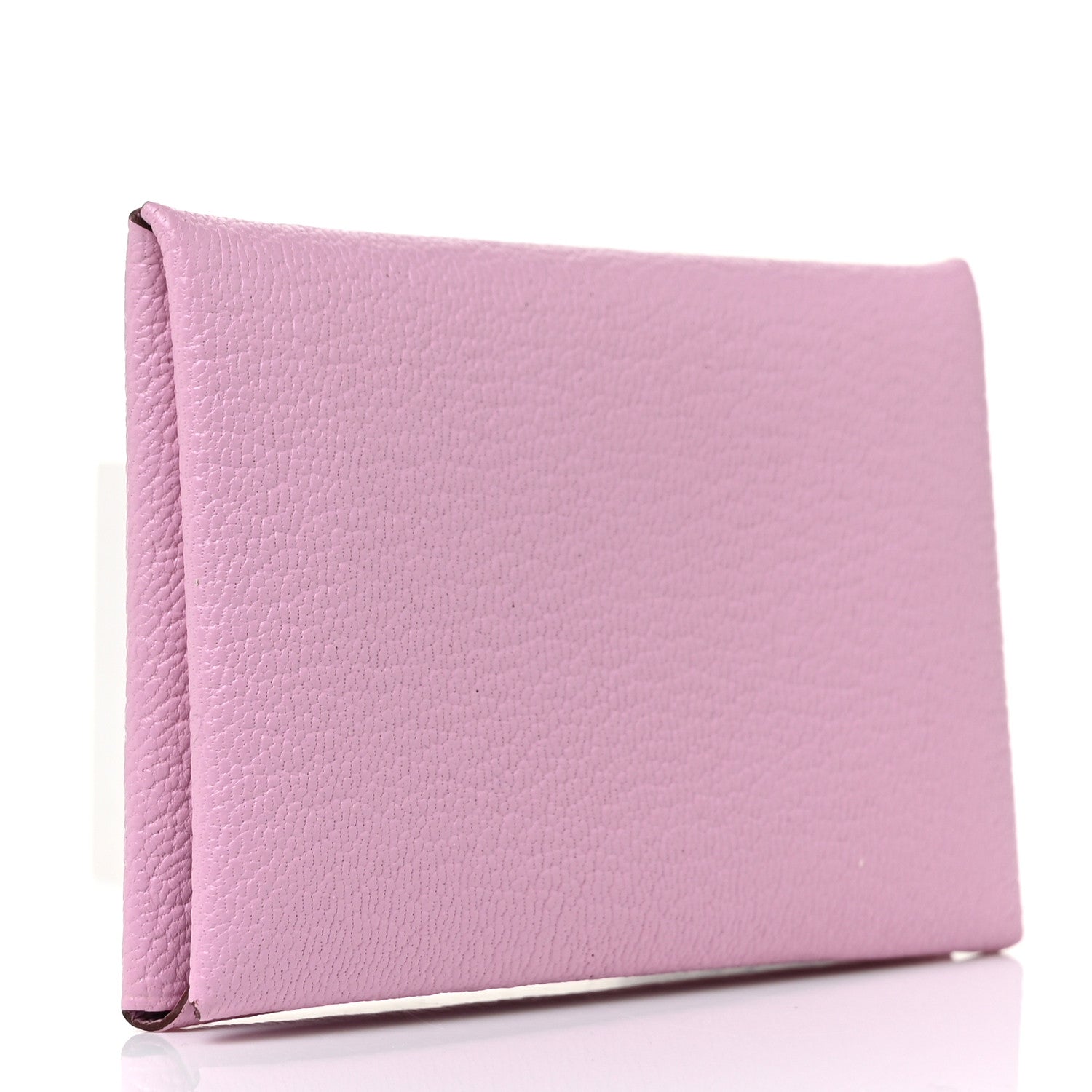 Hermes Chevre Mysore Calvi Card Case Mauve Sylvestre 3 of 9