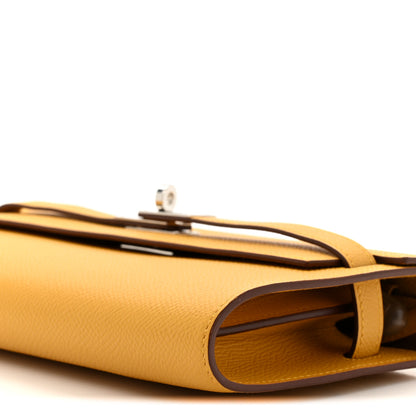 Hermes Epsom Kelly Wallet To Go Jaune Ambre 10 of 12