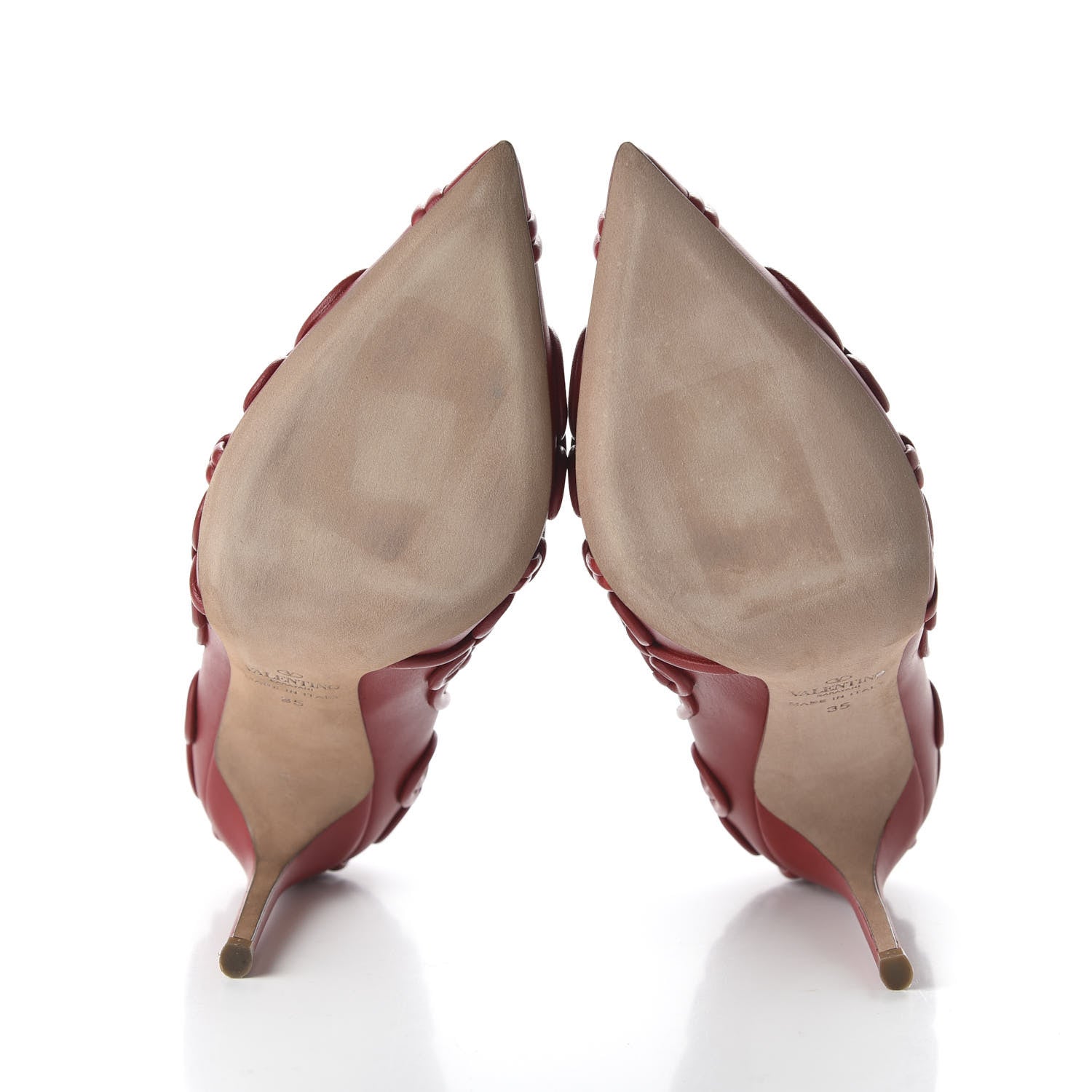 Valentino Garavani Nappa Swirl Pumps 35 Rosso Valentino 6 of 10