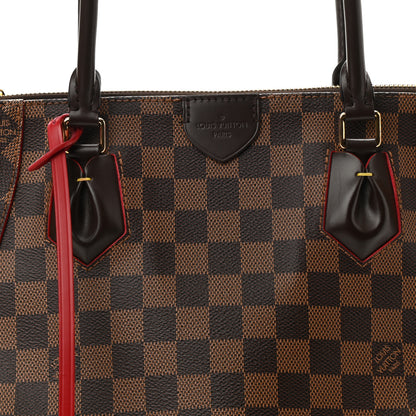 Louis Vuitton Damier Ebene Caissa Tote MM Cherry 9 of 11