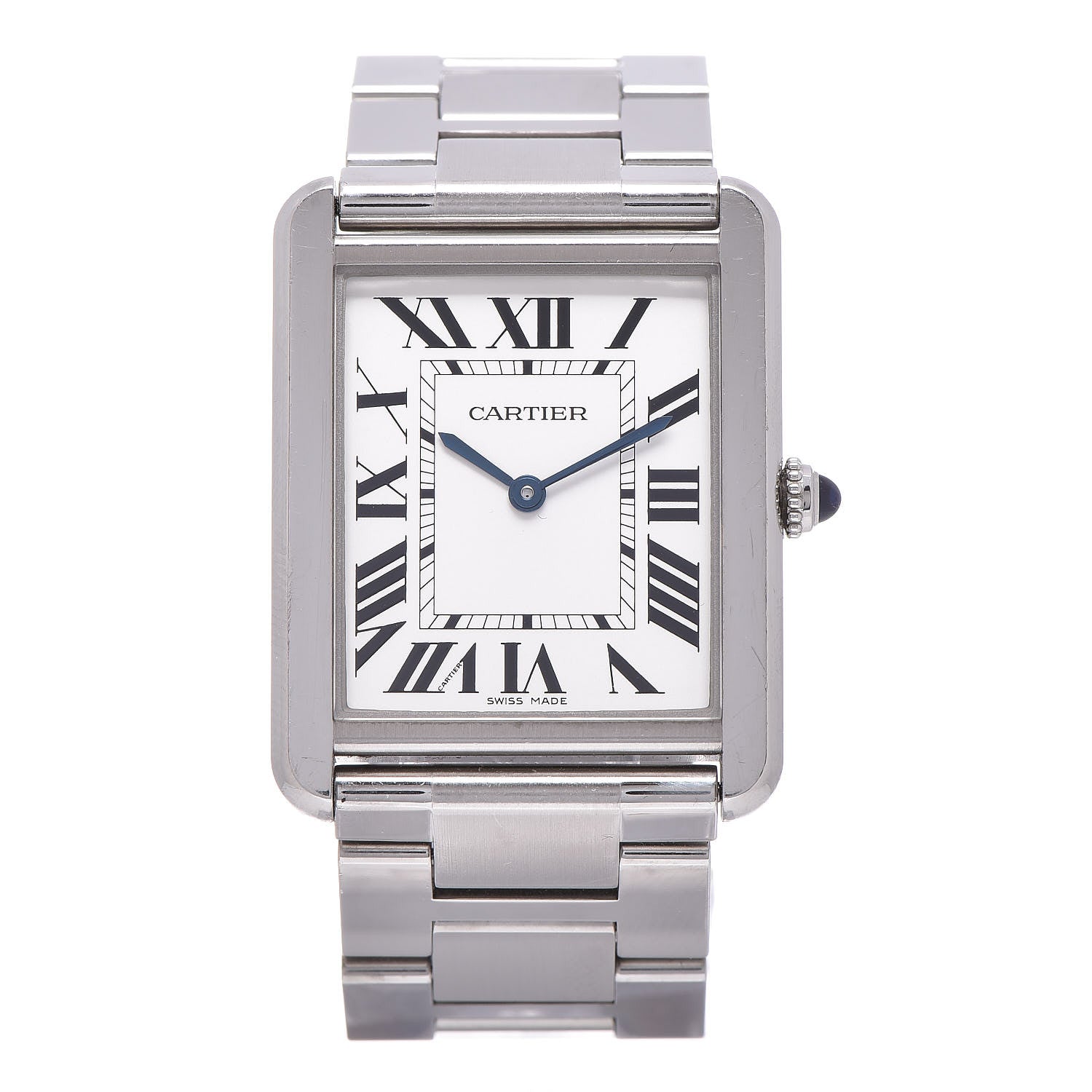 Cartier Stainless Steel 27mm Tank Solo Quartz Watch 1 of 8
