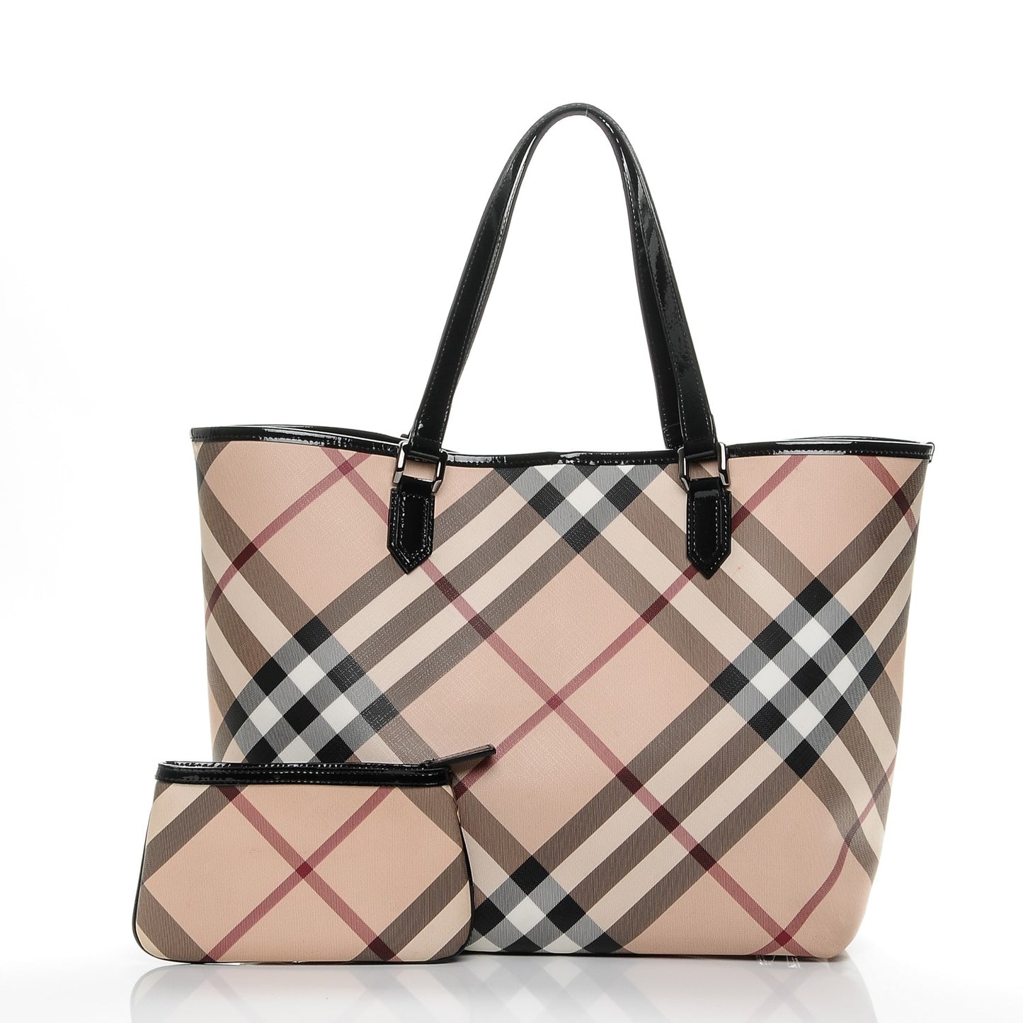 Nova Check Large Nickie Tote Black