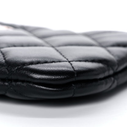 Chanel Lambskin Quilted Small No. 5 Cosmetic Case Black 10 of 11