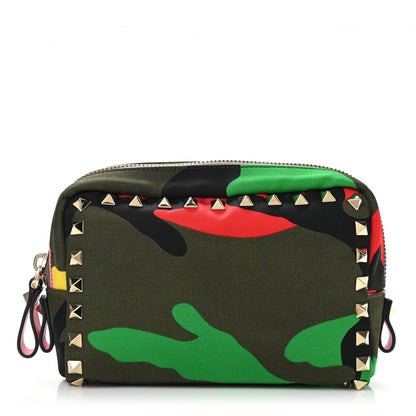 Valentino Garavani Nylon Camouflage Rockstud Pouch Multicolor 1 of 6