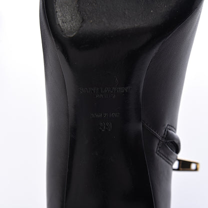 Saint Laurent Nappa Cap Toe Ankle Boots 39 Black 8 of 13