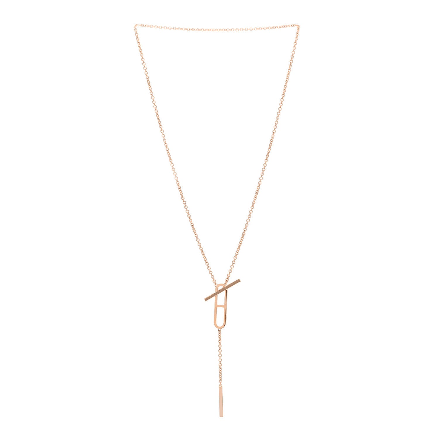 Hermes 18K Rose Gold PM Ever Chaine D'Ancre Necklace 2 of 3
