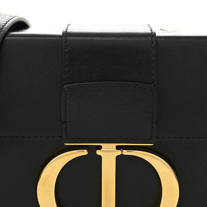 Christian Dior Crackled Lambskin 30 Montaigne Box Bag Black Black 15 of 25