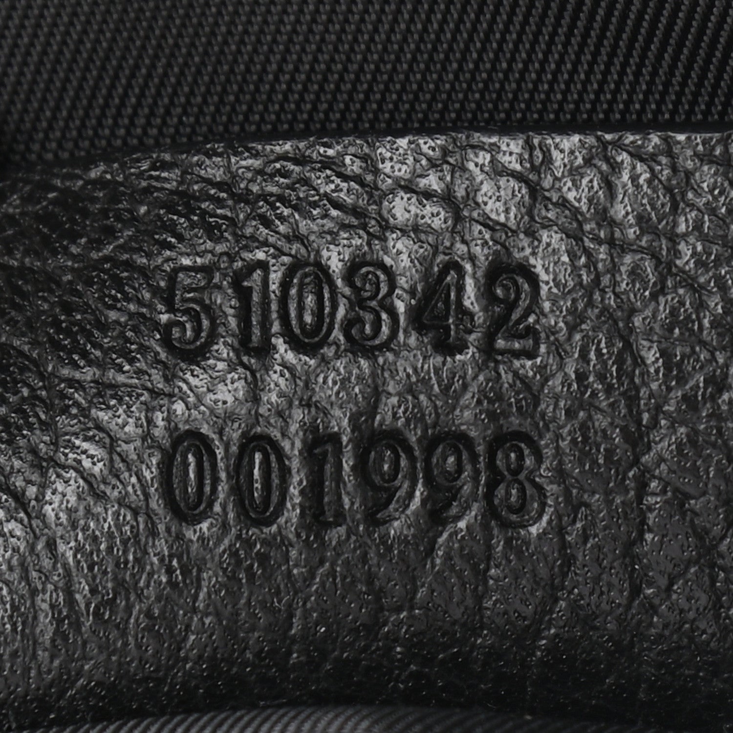 Gucci Nylon Monogram Dollar Calfskin Flat Messenger Bag Black 7 of 9