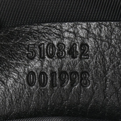 Gucci Nylon Monogram Dollar Calfskin Flat Messenger Bag Black 7 of 9