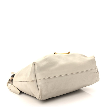 Burberry Derby Calfskin House Check Little Crush White 4 of 15