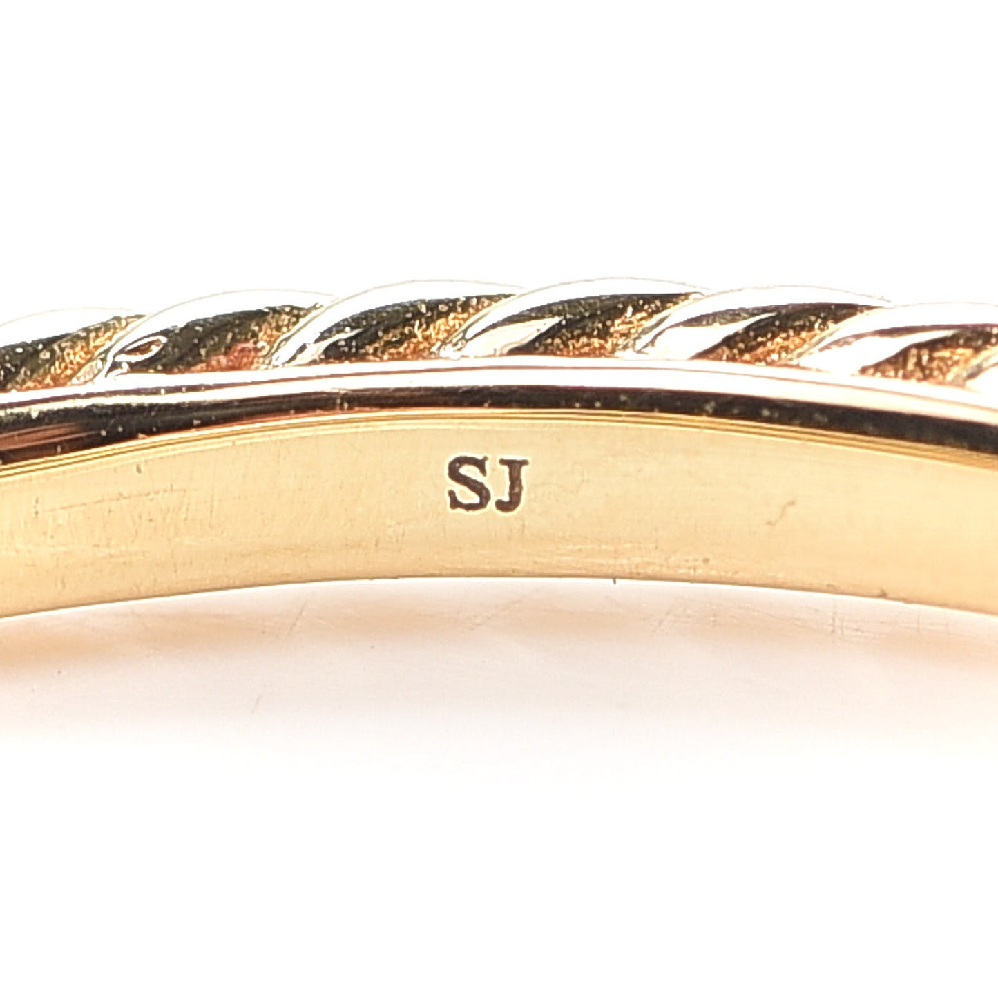 18K Yellow Gold 2mm Cable Classics Band Ring 57 8