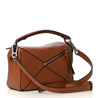 Loewe Calfskin Small Puzzle Bag Tan 3 of 17