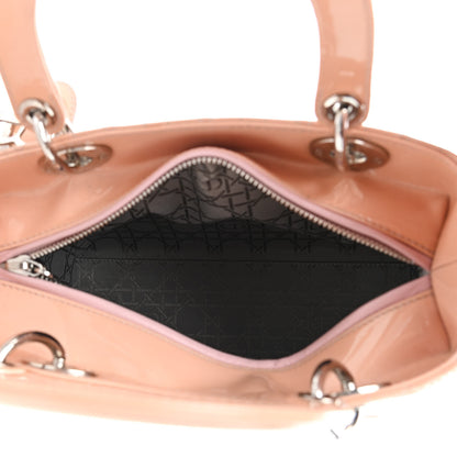 Christian Dior Patent Cannage Medium Lady Dior Light Pink 4 of 9