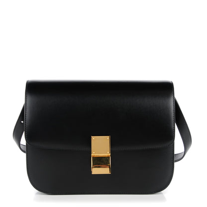 Celine Box Calfskin Medium Classic Box Flap Bag Black 1 of 7