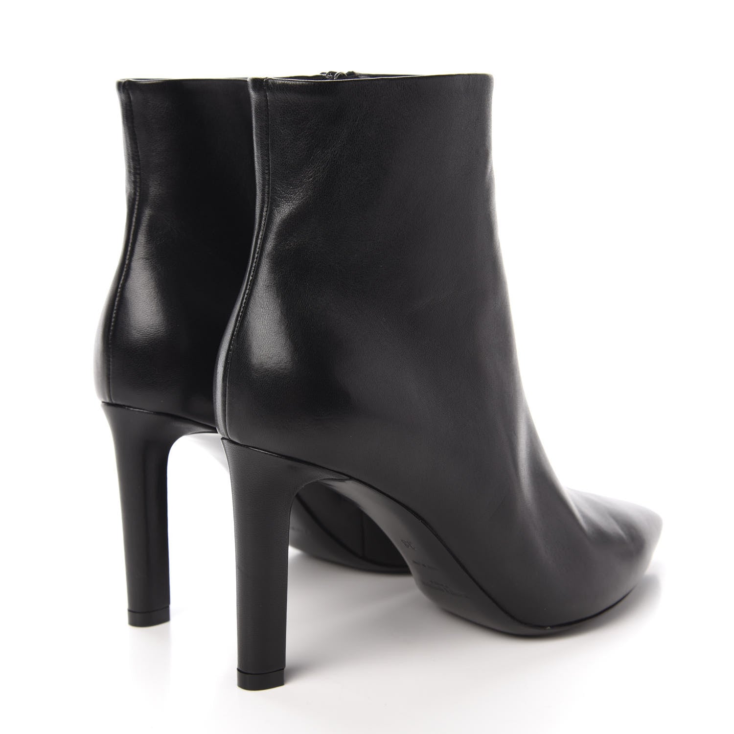 Saint Laurent Santiago Russo Kate 85 Zip Bootie 38 Black 4 of 9