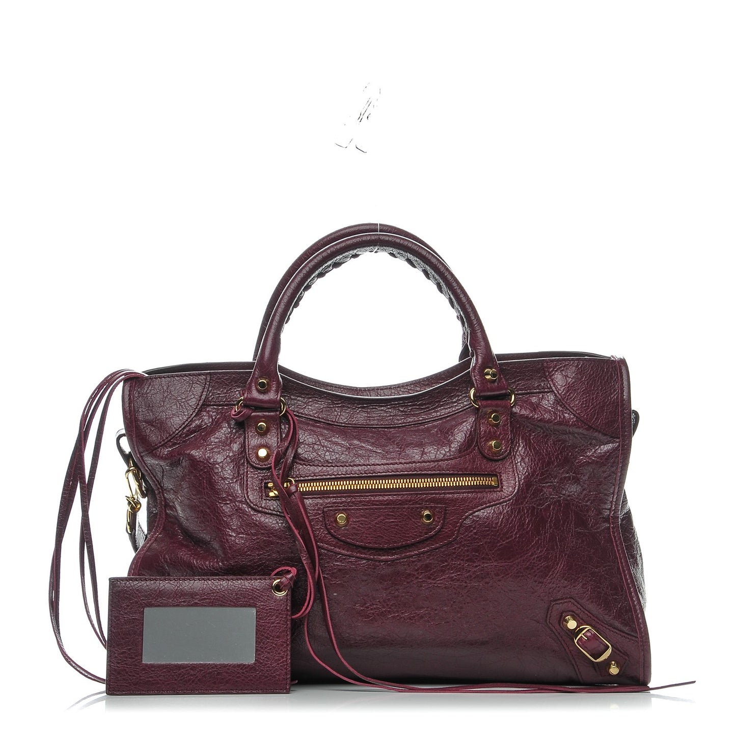 Agneau Classic Gold Hardware City Violet Prune
