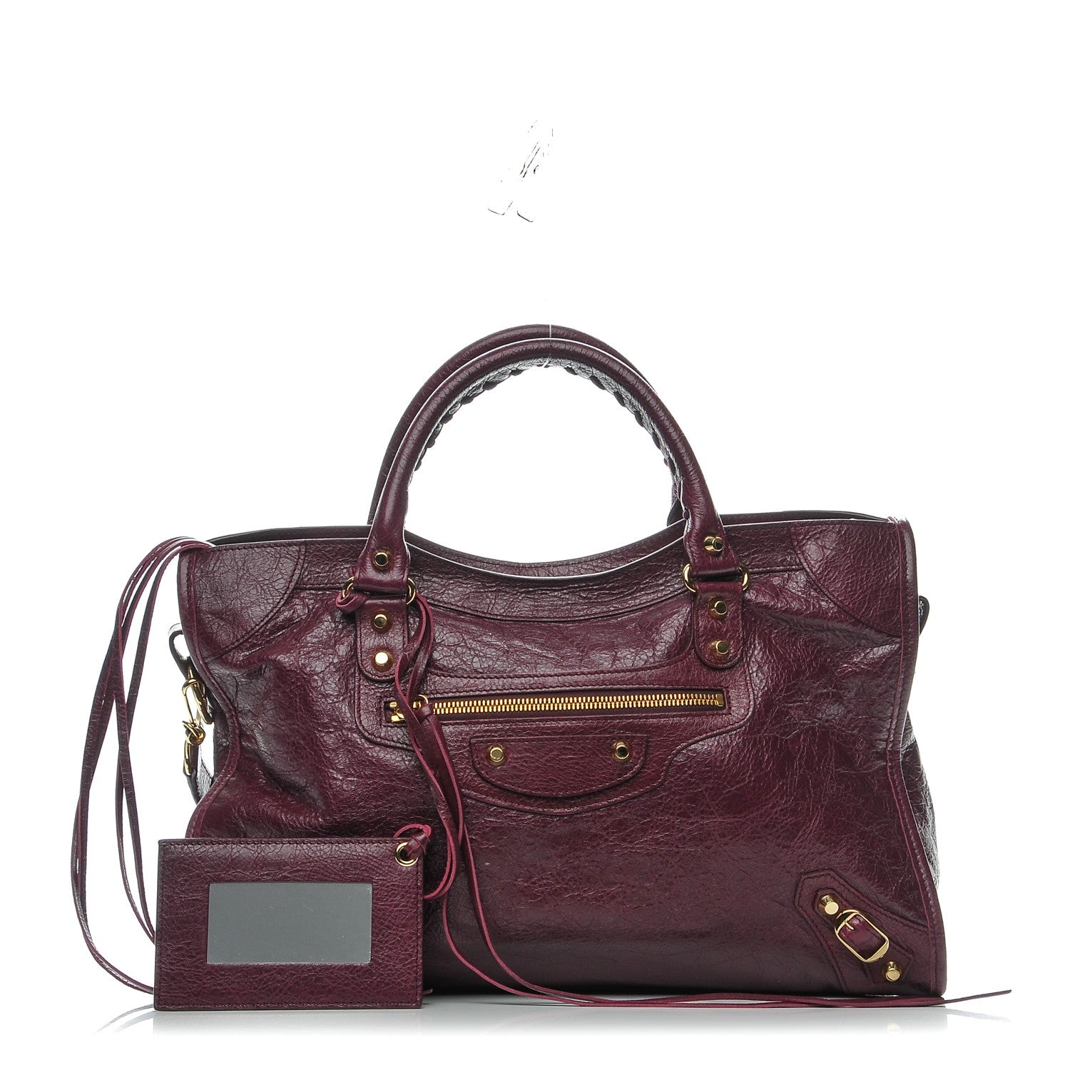 Balenciaga Agneau Classic Gold Hardware City Violet Prune 1 of 7