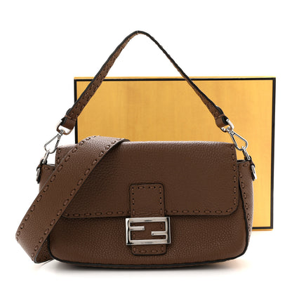 Fendi Cuoio Roma Sellerissima Nappa Sintetica Tape Stitch Baguette Fettuccia 13 of 13