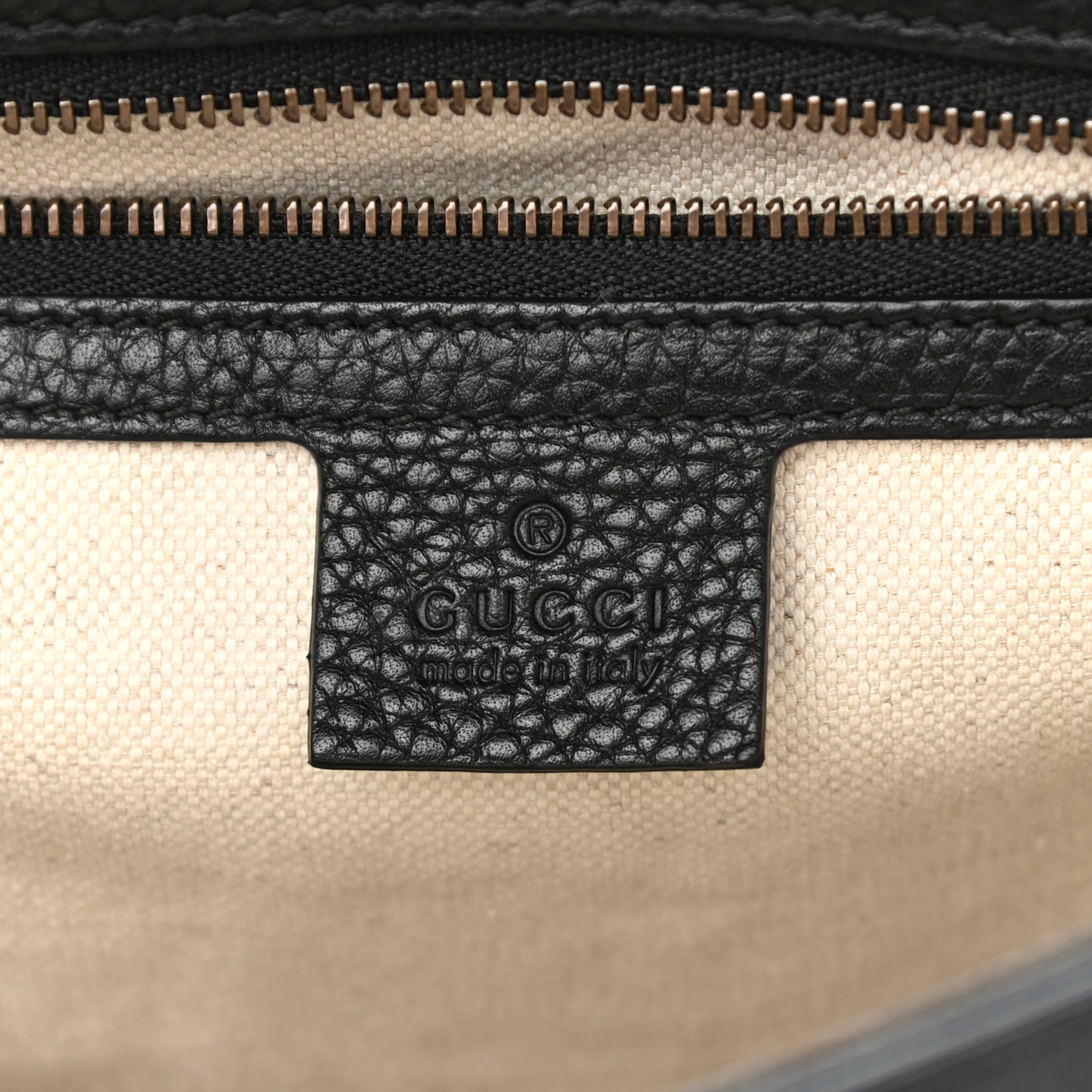 Calfskin Medium GG Marmont Top Handle Bag Black
