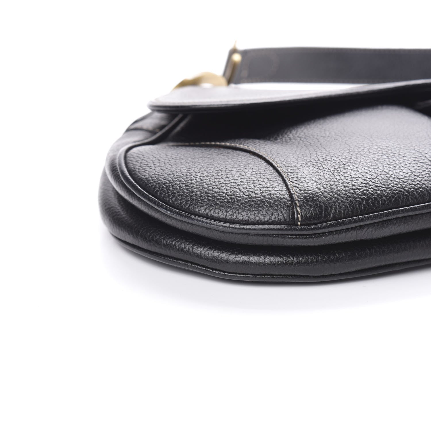 Christian Dior Calfskin Saddle Bag Black 8 of 14