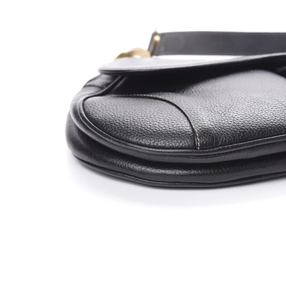 Christian Dior Calfskin Saddle Bag Black 8 of 14