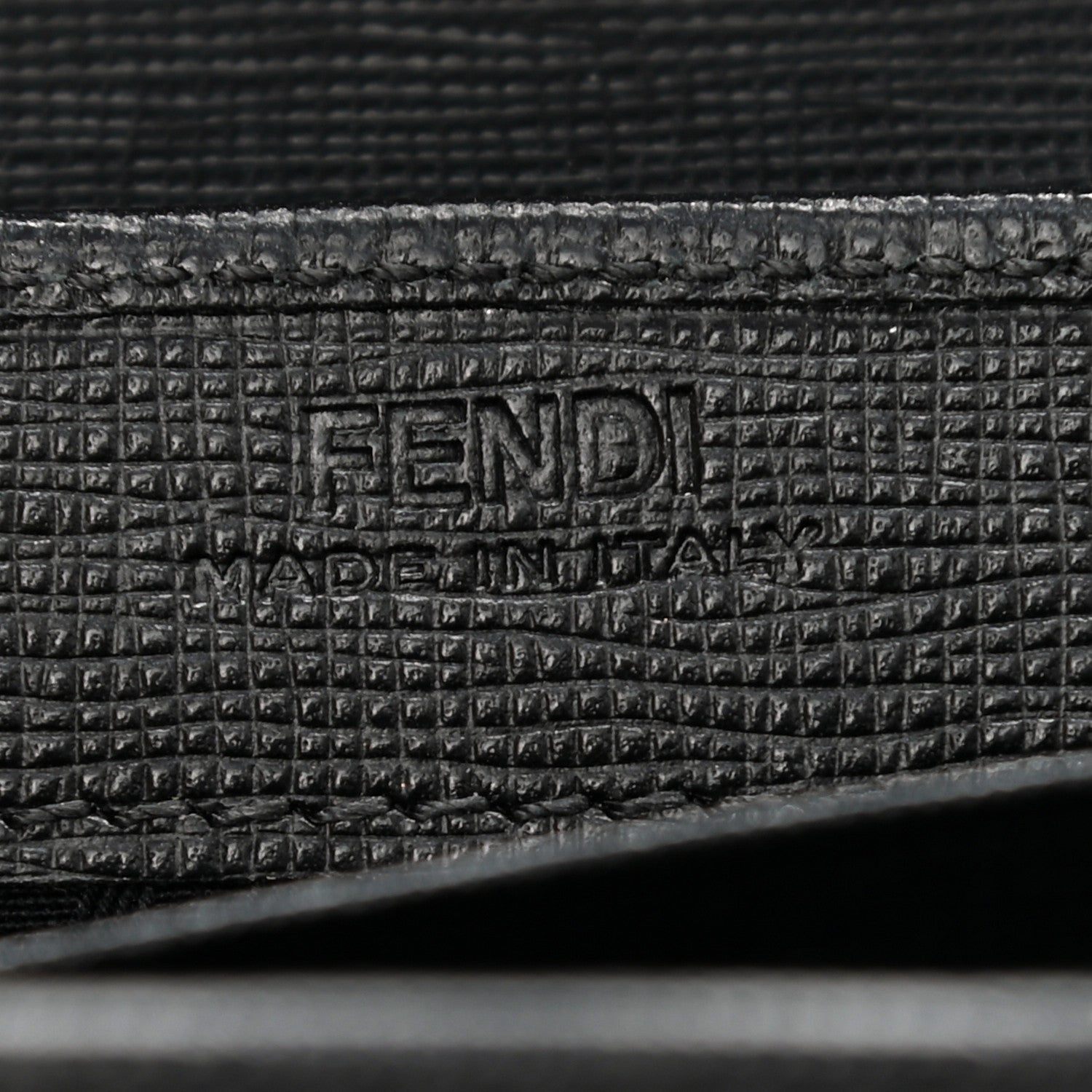 Fendi Vitello Elite Flamingo 2Jours Continental Wallet Black 6 of 8