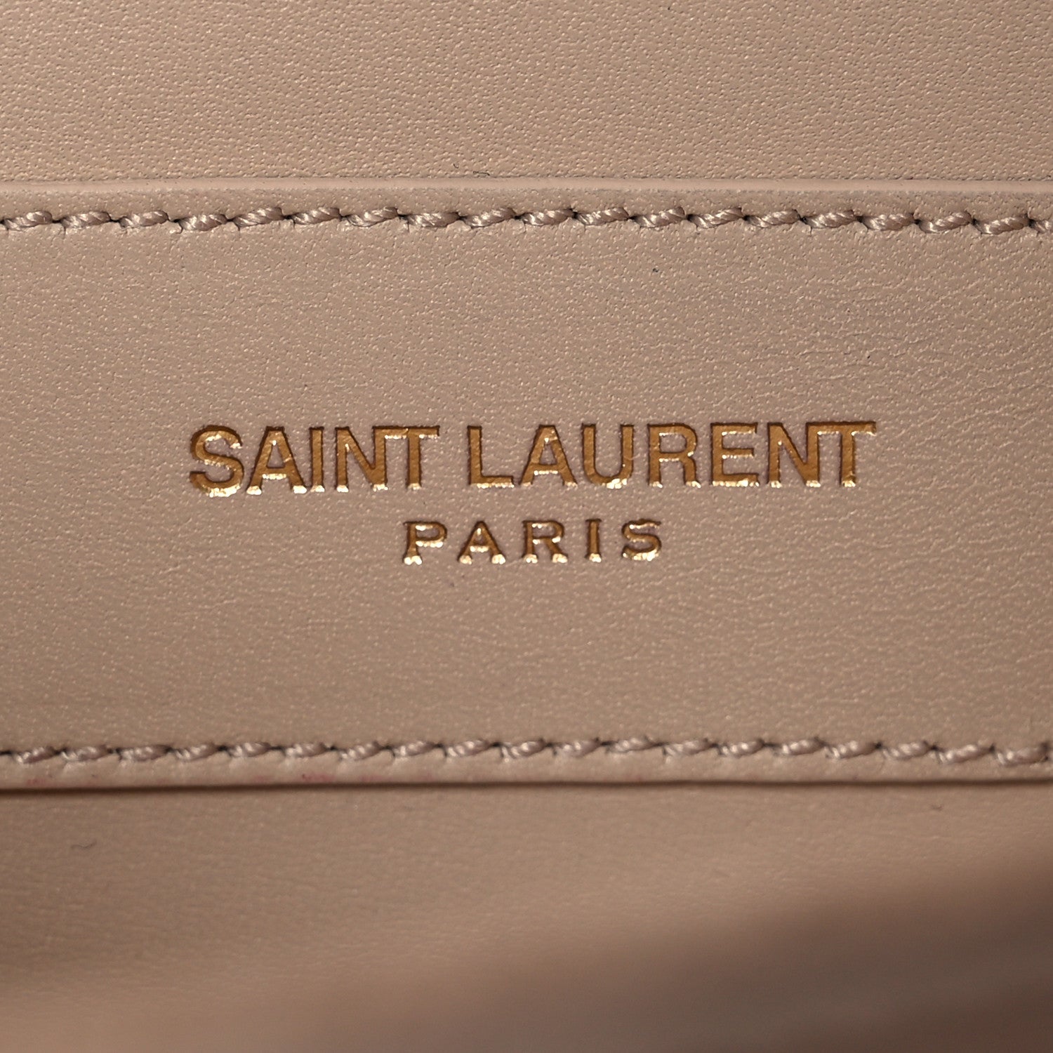 Saint Laurent Patent Grain de Poudre Lutetia Flap Clutch Beige 6 of 13