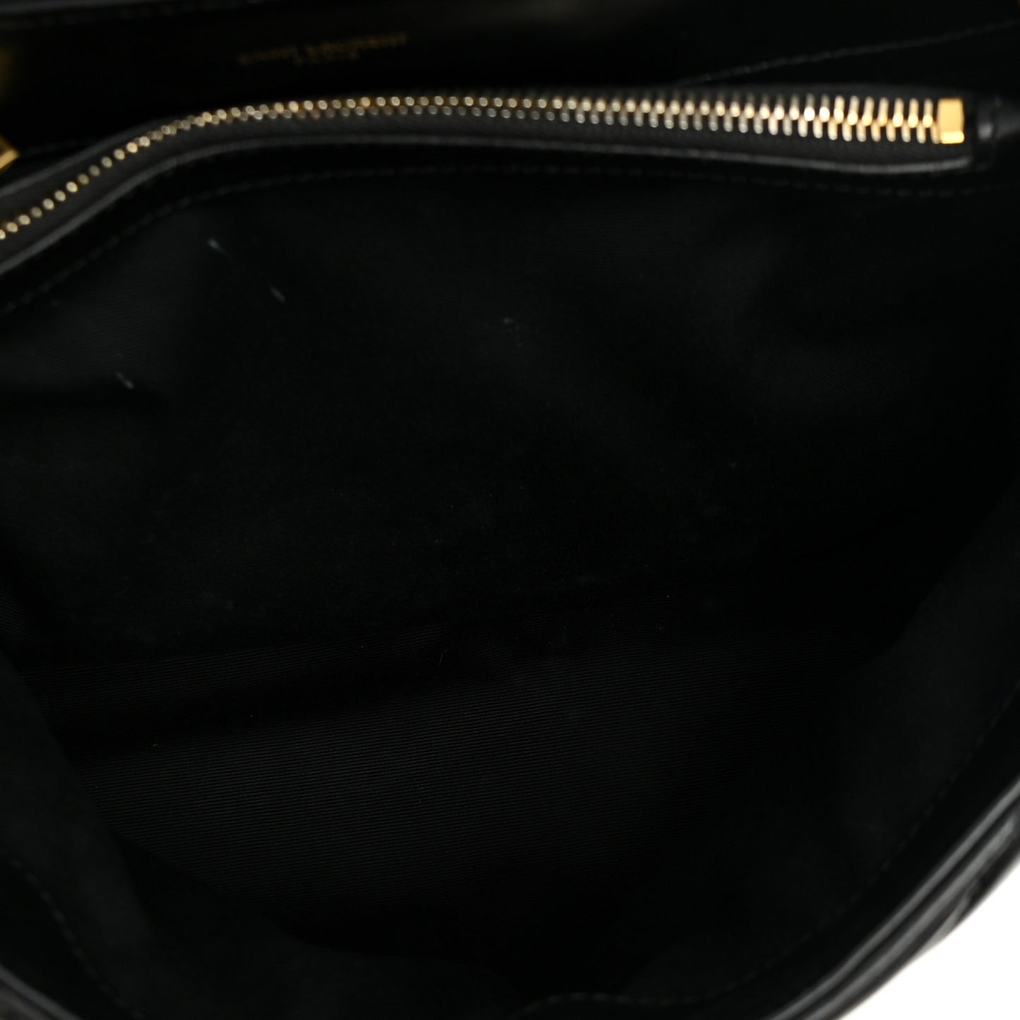 Calfskin Y Quilted Monogram Medium Loulou Chain Satchel Black