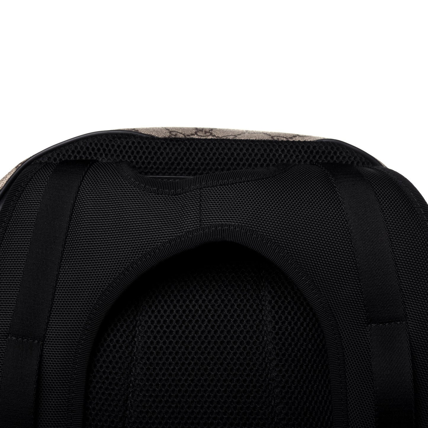 GG Supreme Monogram Web Dome Backpack Black