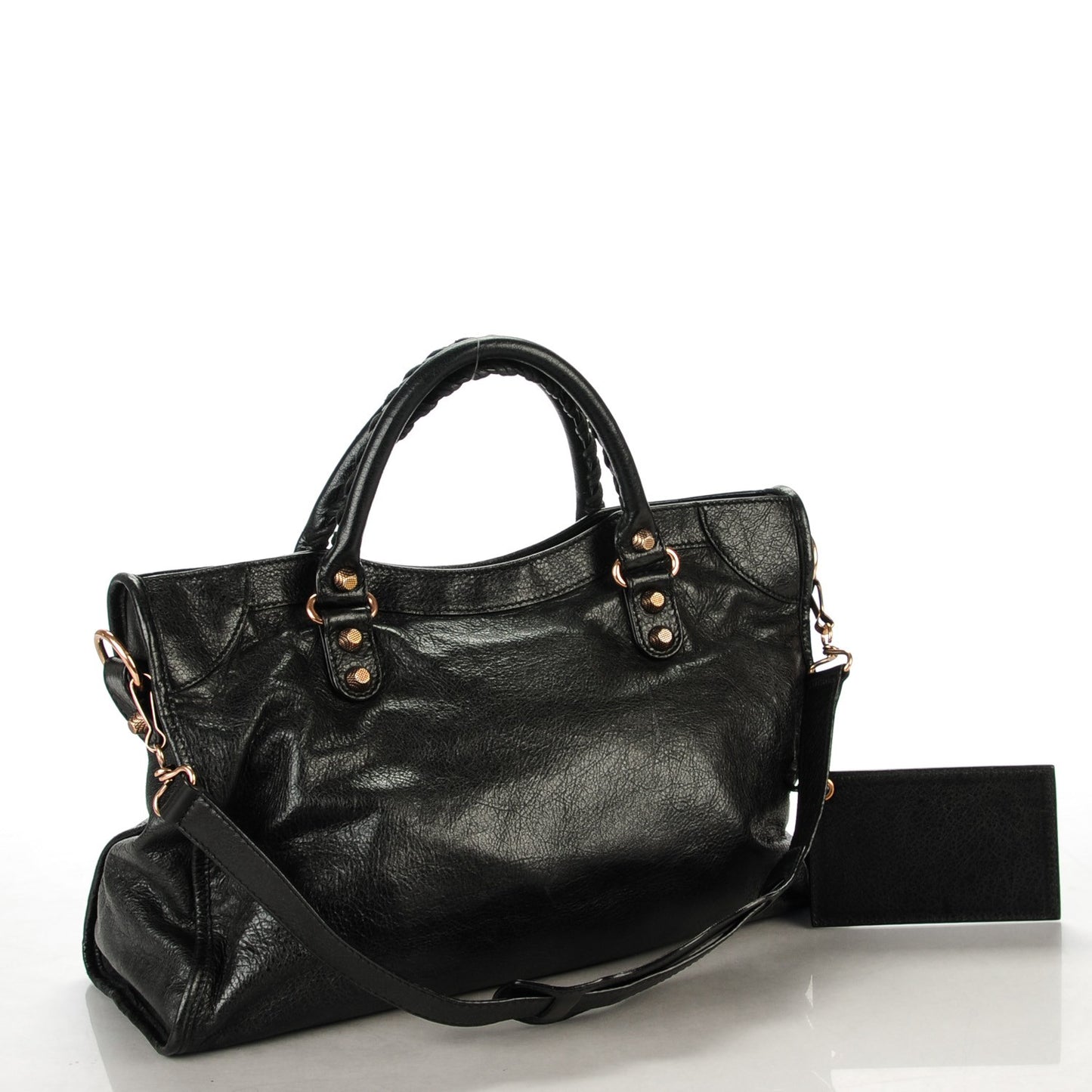 Agneau Giant 12 Rose Gold Hardware City Black