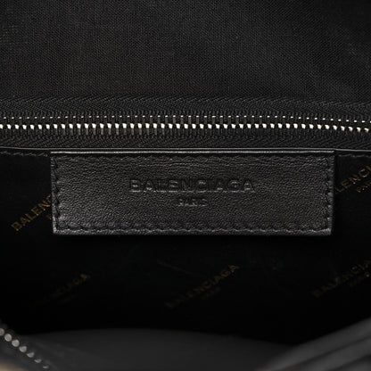 Balenciaga Calfskin Allover Logo XS Bazar Shopper Tote Black Gold 6 of 16