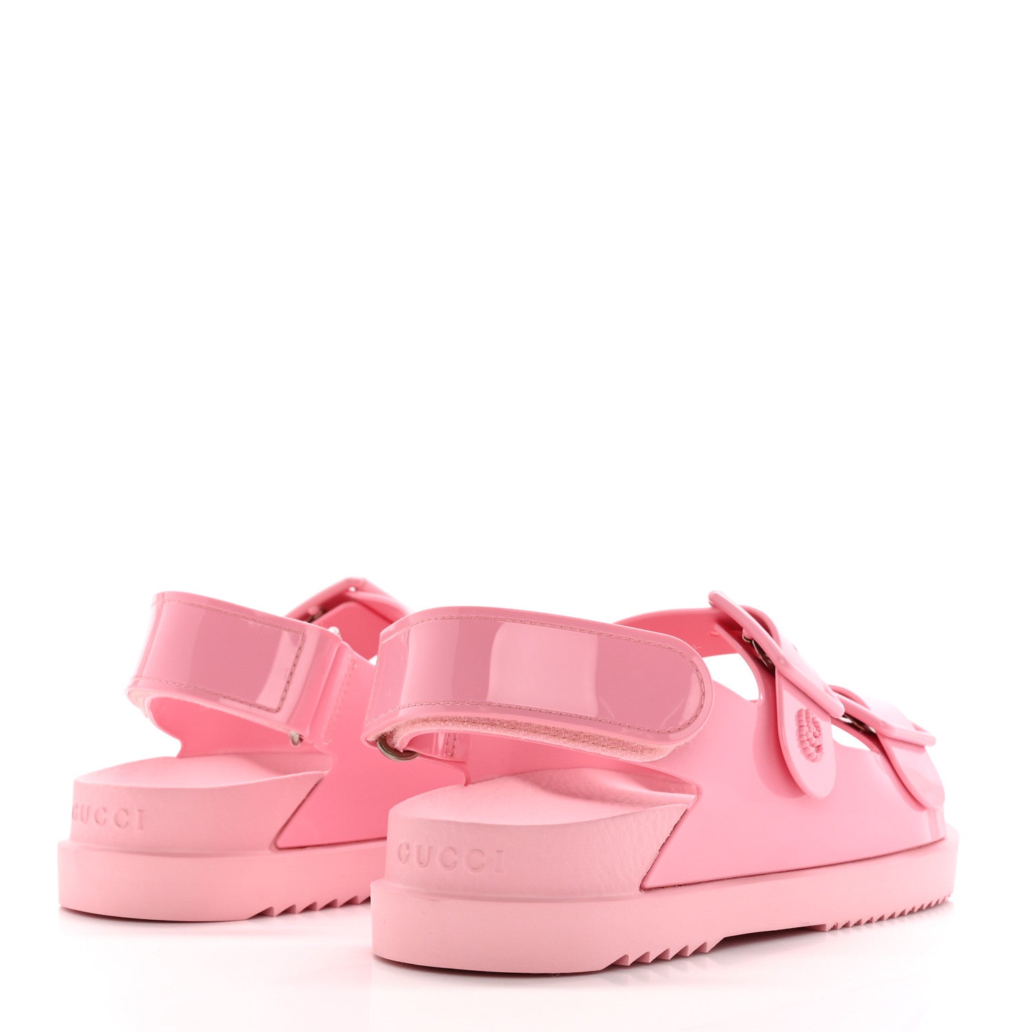 Gucci Rubber Mini Double G Womens Isla Dad Sandals 35 Wild Rose 4 of 11
