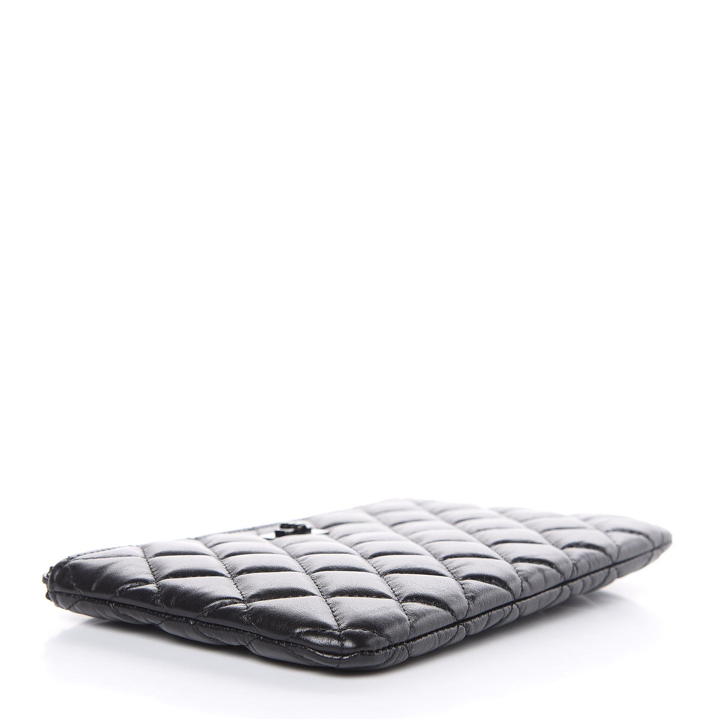 Aged Calfskin Quilted Medium Reissue Cosmetic Case So Black