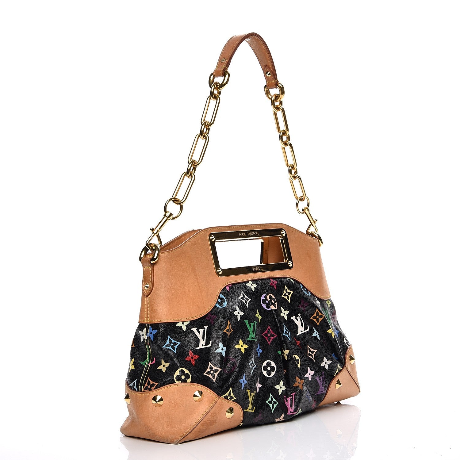 Louis Vuitton Monogram Multicolor Judy MM Black 3 of 17