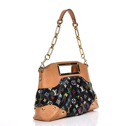 Louis Vuitton Monogram Multicolor Judy MM Black 3 of 17