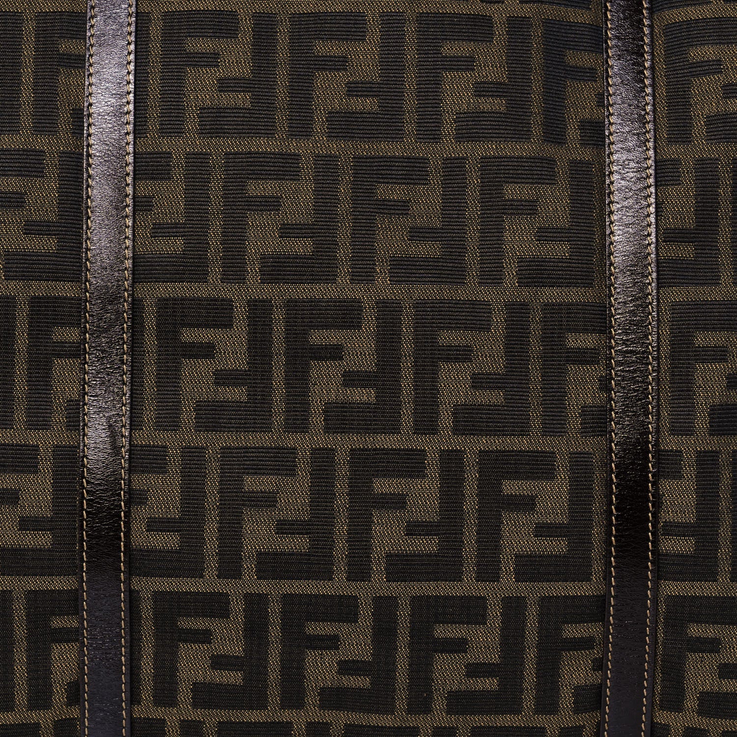 Fendi Zucca Large Zip Tote Tobacco 11 of 12