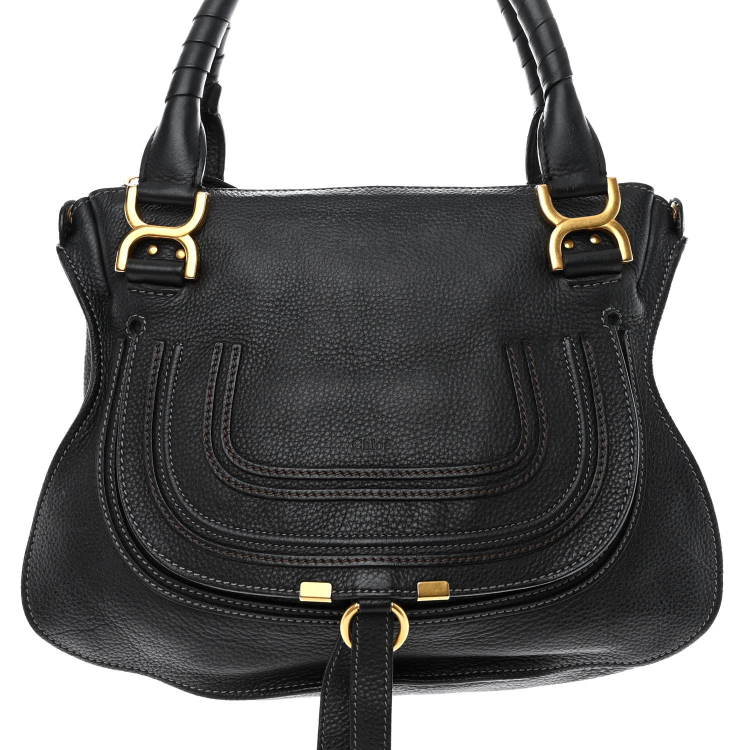 Chloe Calfskin Medium Marcie Satchel Black 8 of 11