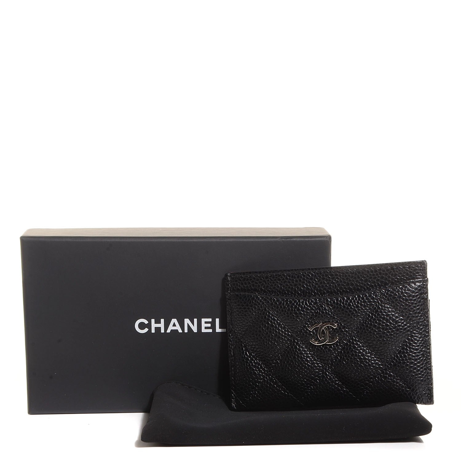 Chanel Caviar Quilted Card Holder Black 8 of 9