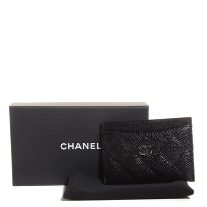 Chanel Caviar Quilted Card Holder Black 8 of 9