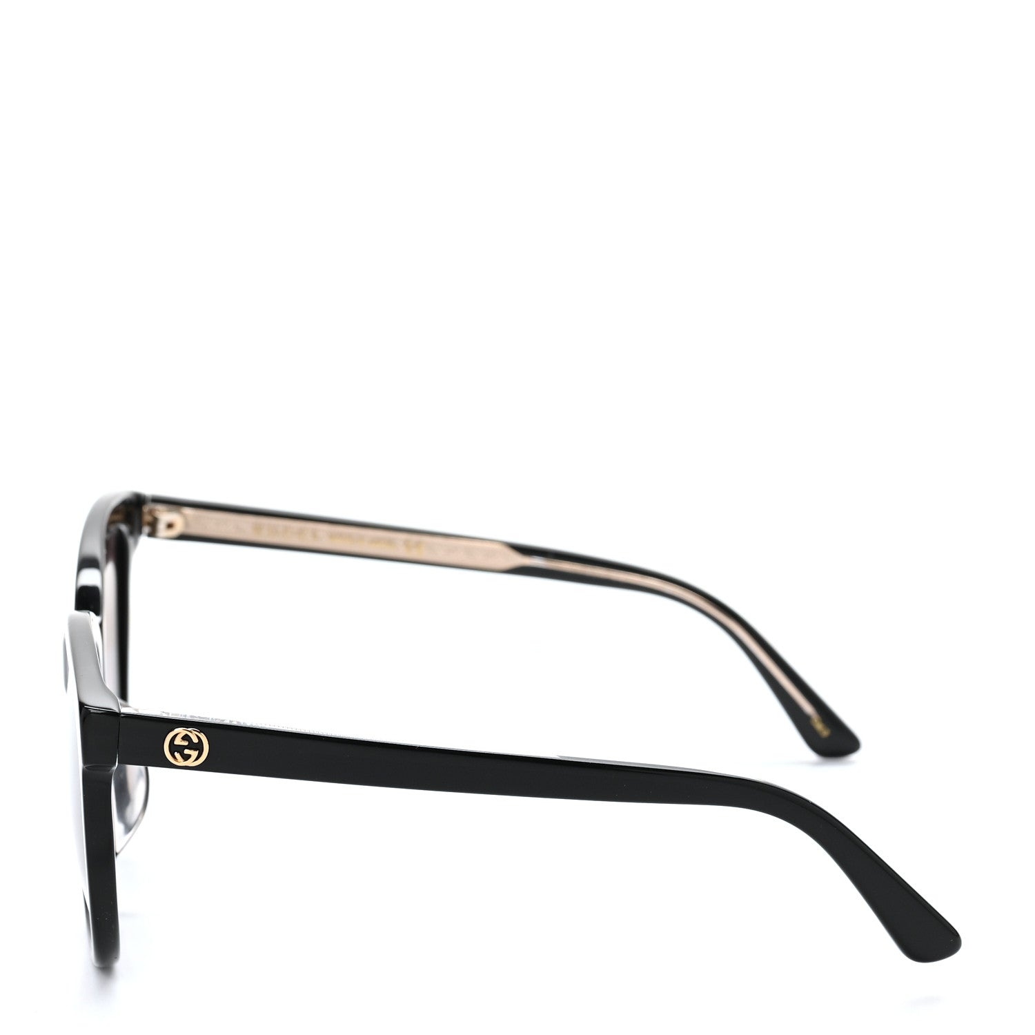 Gucci Round GG Sunglasses GG0028S Black 3 of 9