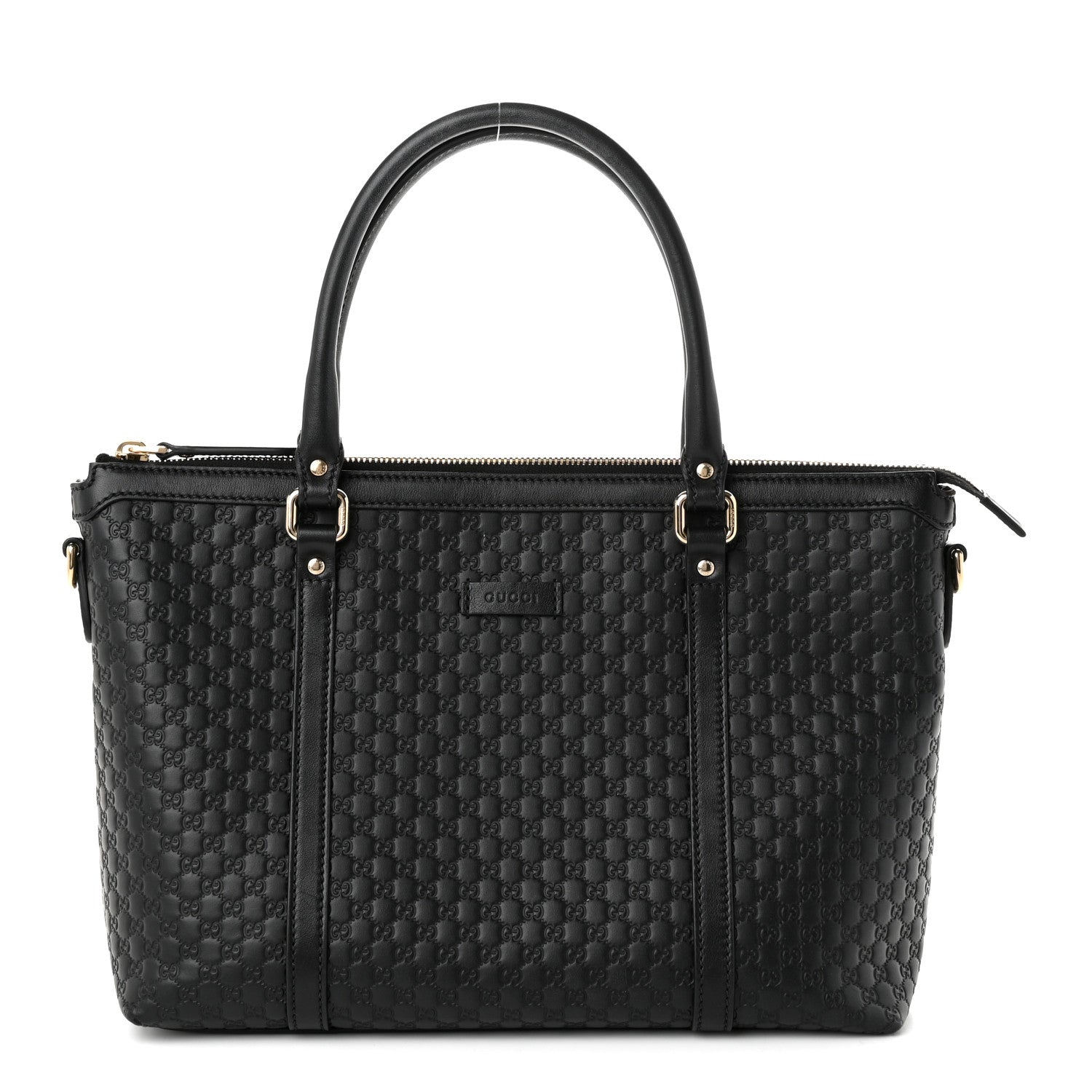 Gucci Soft Microguccissima Small Zippered Satchel Black 1 of 9