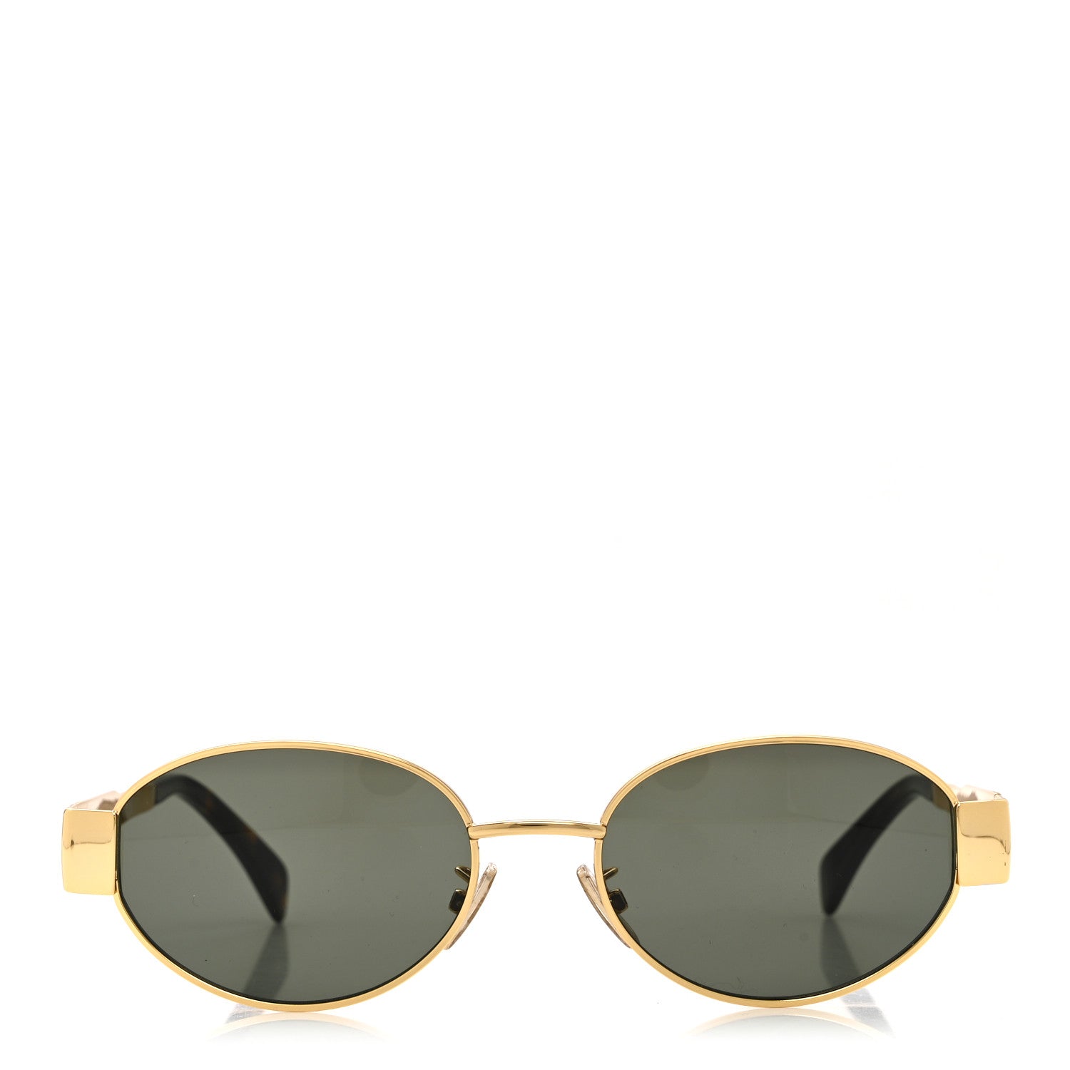 Celine Metal Triomphe 01 Sunglasses CL40235U Gold Green 2 of 7