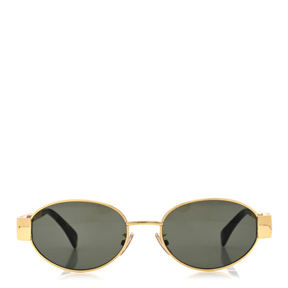 Celine Metal Triomphe 01 Sunglasses CL40235U Gold Green 2 of 7