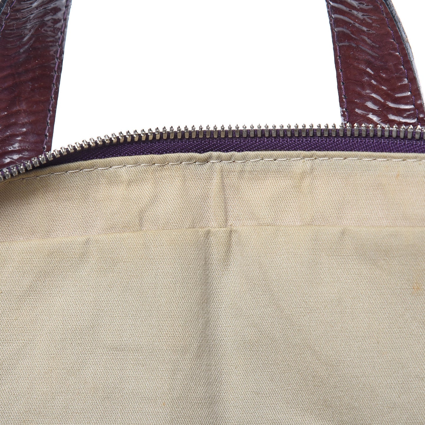 Crinkled Patent Large Nightingale Purple