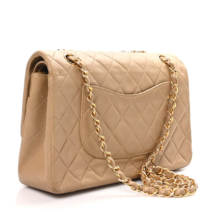 Chanel Lambskin Quilted Medium Double Flap Beige 3 of 11