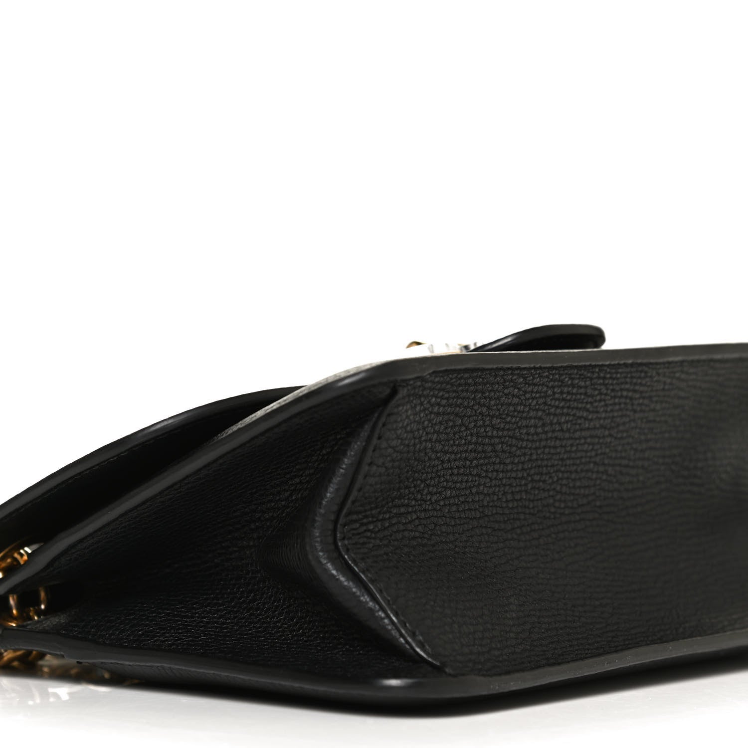 Salvatore Ferragamo Calfskin Gancini Small Flap Bag Black 8 of 9