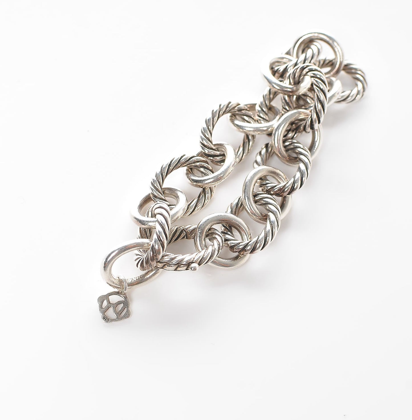 Sterling Silver 12mm Large Oval Link Bracelet